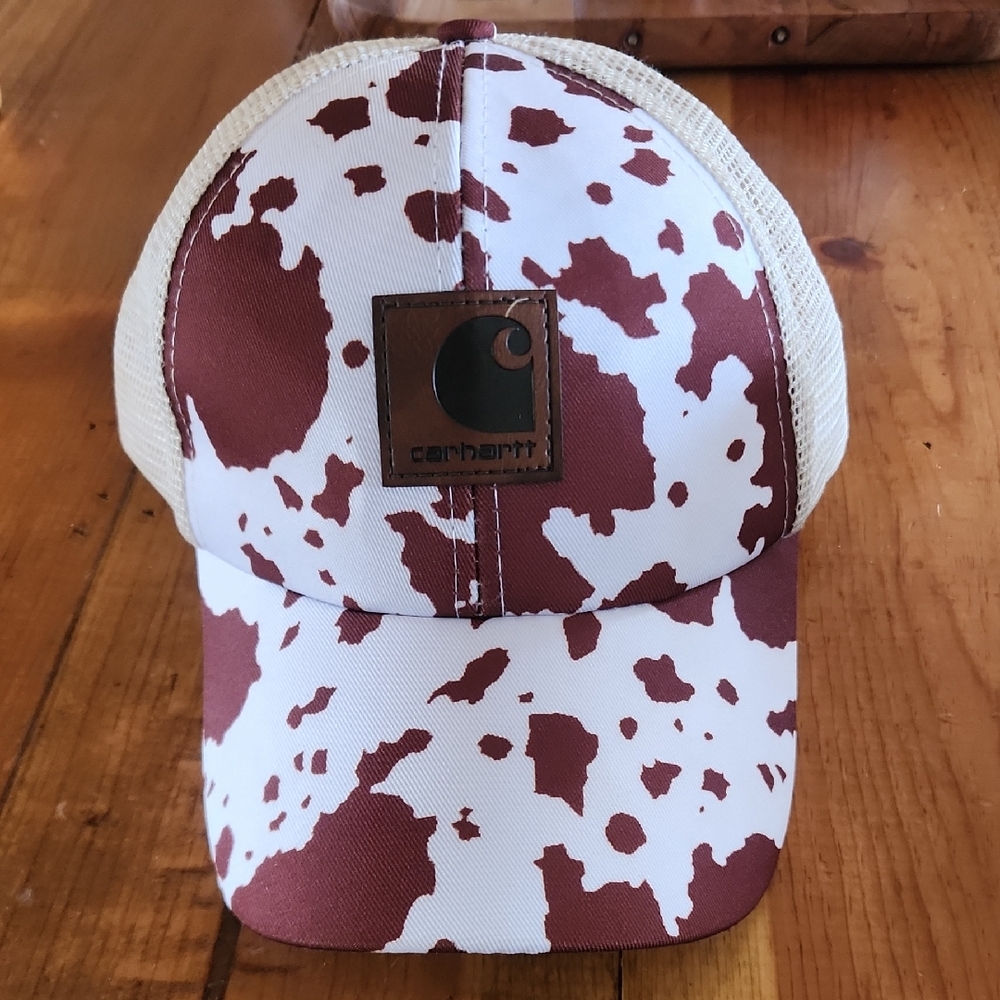 Carhartt Brown and Cream Patterned Cap